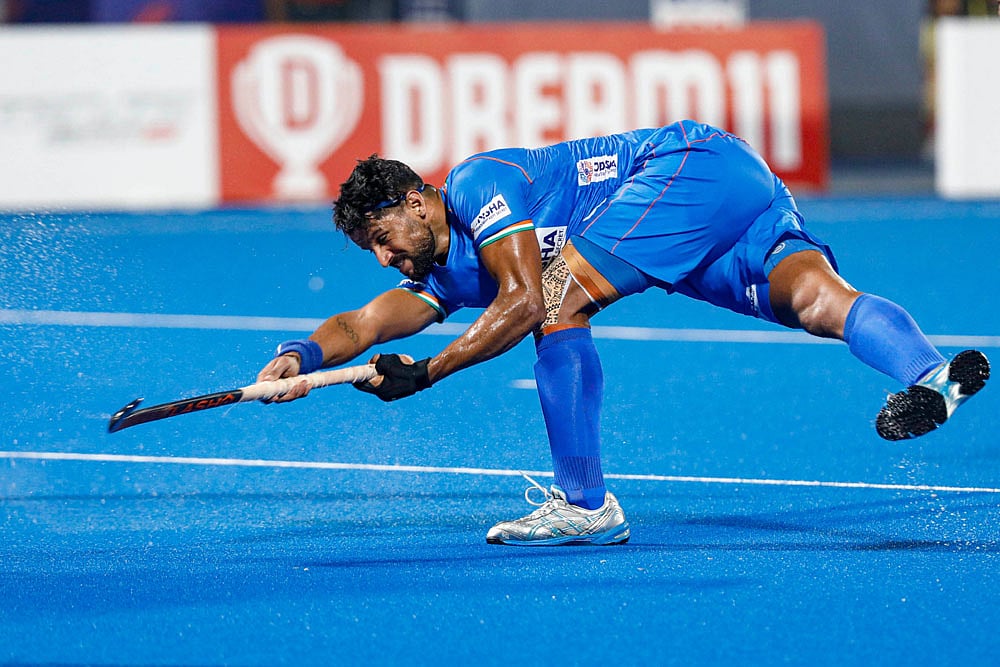 Indian men's hockey team went down 2-4 to the Netherlands. - Hockey India