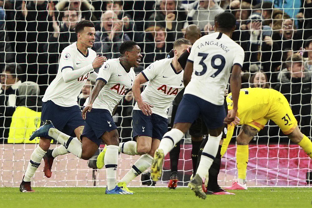 EPL | Tottenham 2-0 Manchester City: Steven Bergwijn Nets Debut Goal After Oleksandr Zinchenko Sees Red