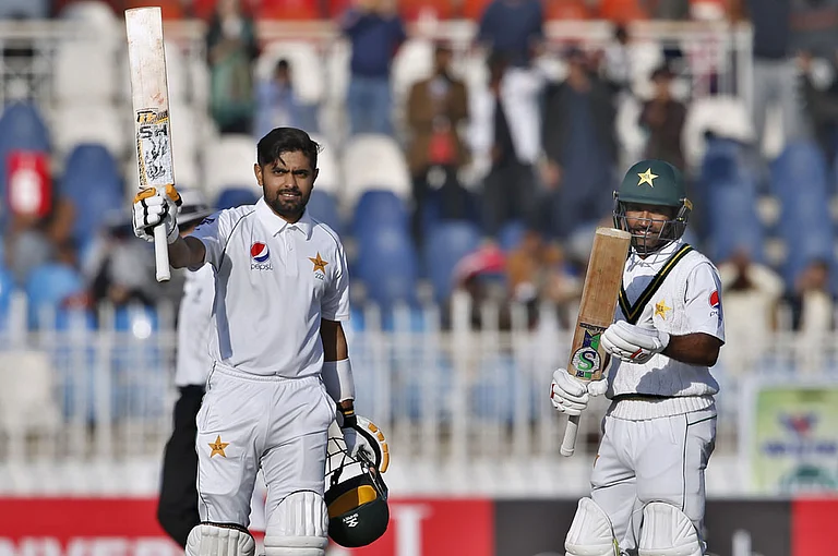 A glimpse from Pakistan Vs Bangladesh 1st Test match.  - File