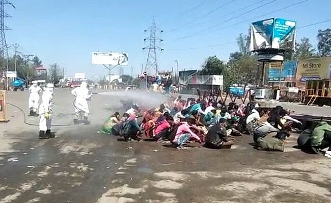 Migrant Workers Sprayed With Chemicals In UP, Bareilly DM Admits 'Mistake'