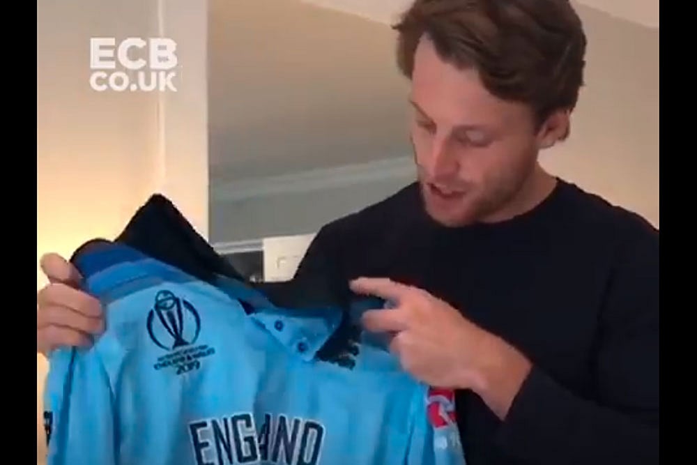 Coronavirus: Anthony Joshua Among Bidders After Jos Buttler Auctions Off World Cup Final Shirt - null