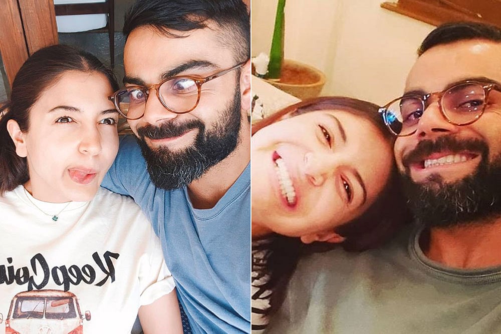 Our Smiles Maybe Fake But We Are Not - Virat Kohli Shares Pictures With Wife Anushka Sharma