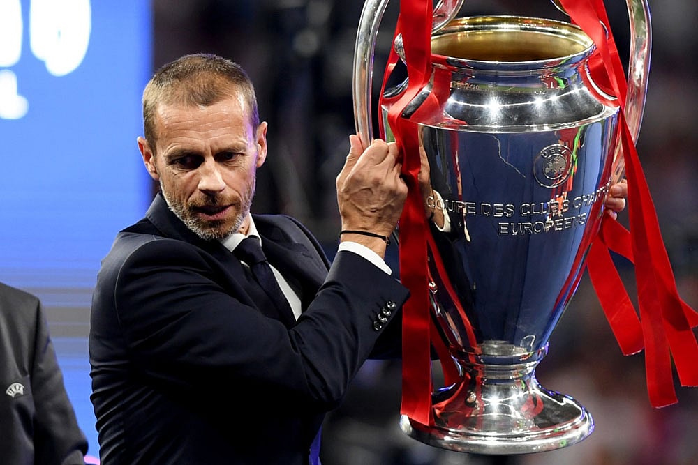 File Photo : UEFA President Aleksander Ceferin.