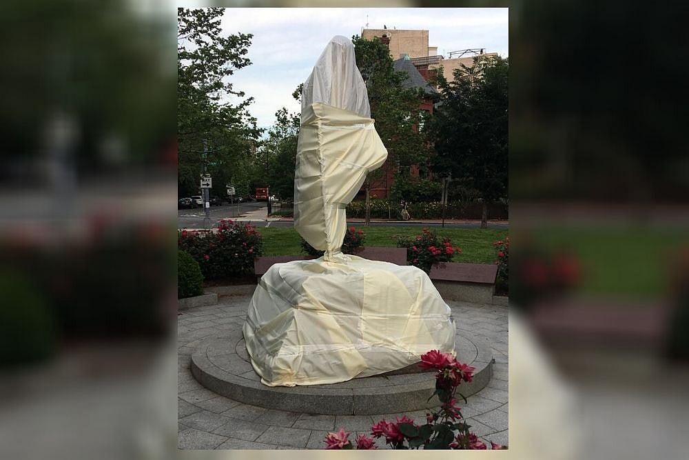 Mahatma Gandhi's Statue Vandalised Outside Indian Embassy In US