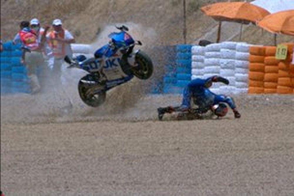 Spanish GP: Alex Rins Suffers Shoulder Dislocation And Fracture In Qualifying Crash