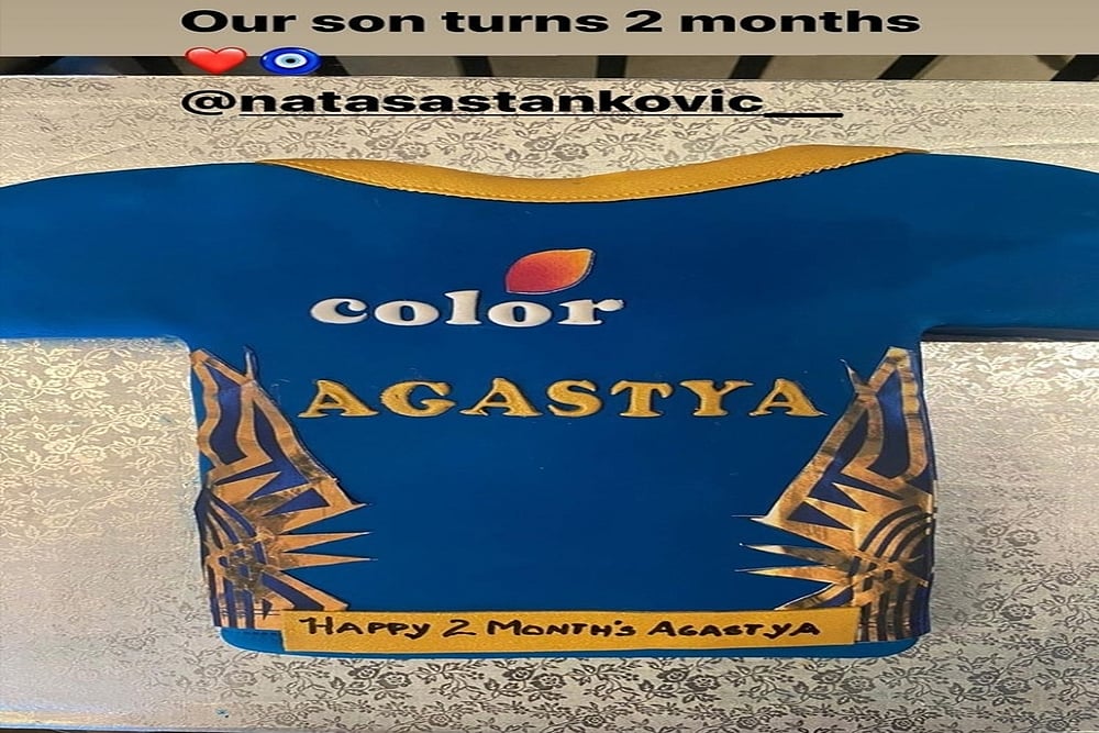 Hardik Pandya And Natasha Stankovic Celebrate Son Agastya Turning Two Months