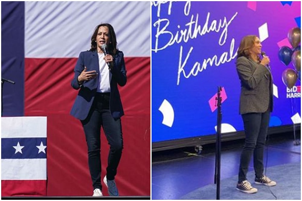Kamala Harris Raises Style Quotient By Pairing Blazers And Sneakers