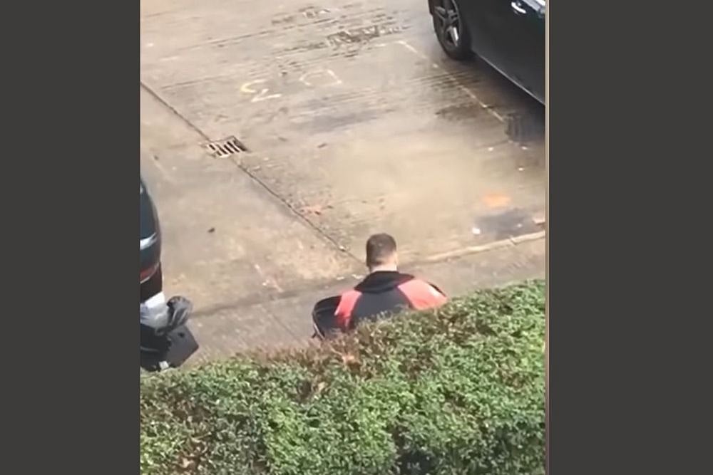 Watch: Angry Customer Films Delivery Man Eating Her McDonald's Order Outside Her House