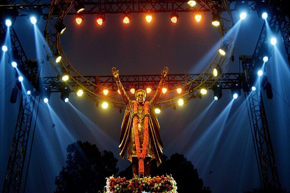 Shiv Sena Founder Bal Thackeray's Statue Unveiled In Mumbai