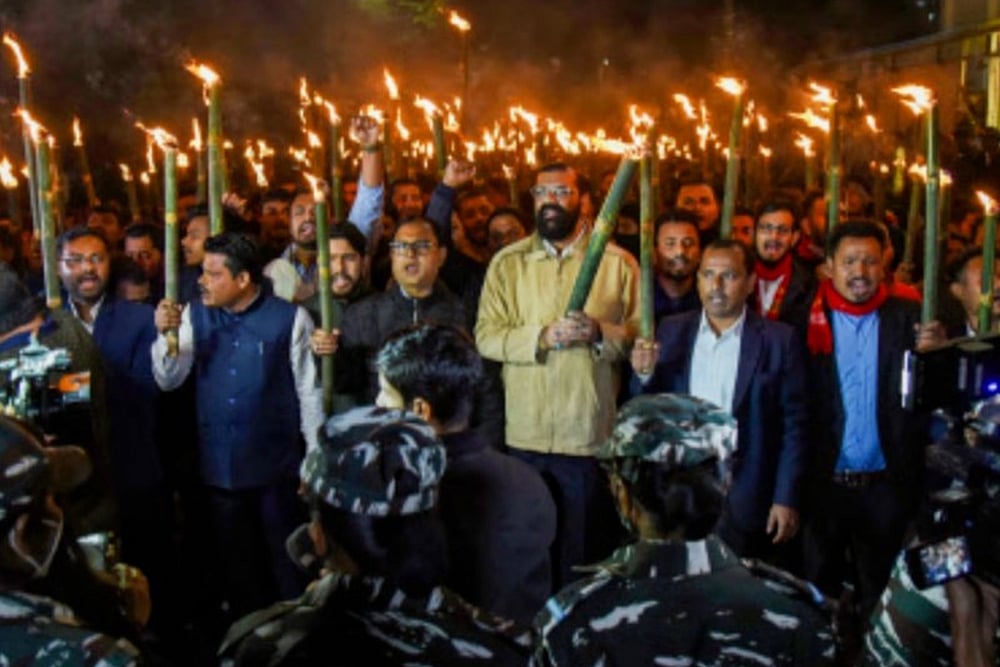 Ahead of Modi-Shah Visit; AASU Protests Against CAA, Faces Lathicharge By Police