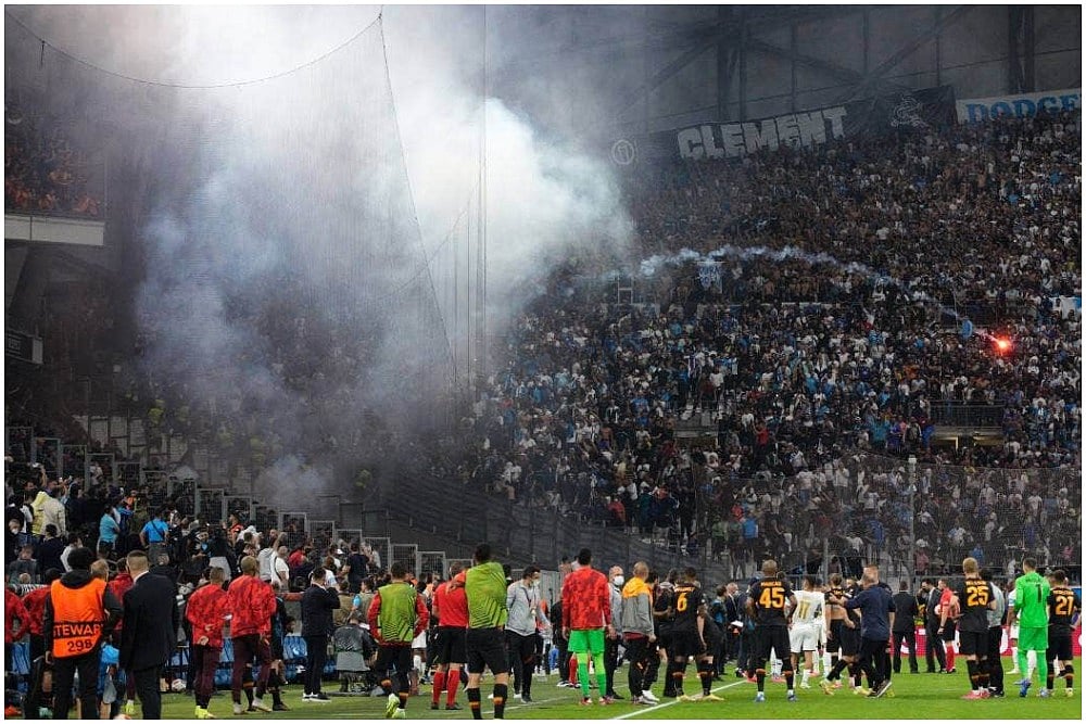 Europa League: Marseille-Galatasaray Encounter Halted After Rivals Fans clash