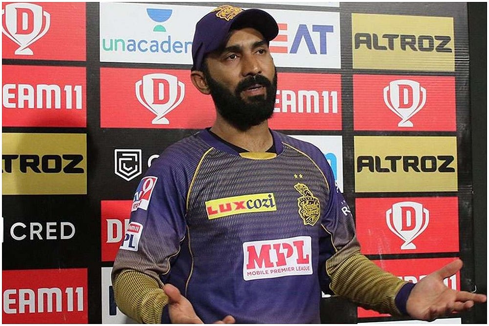 IPL 2021: Kolkata Knight Riders' Dinesh Karthik Reprimanded For Breaching Code Of Conduct