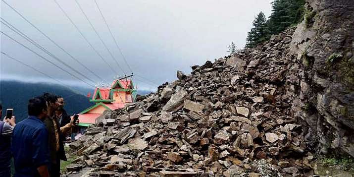 File Image : Construction Worker Killed In Landslide Along Jammu-Srinagar National Highway