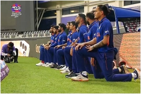 Black Live Matter: Players Take The Knee Ahead Of IND vs PAK T20 World Cup Tie