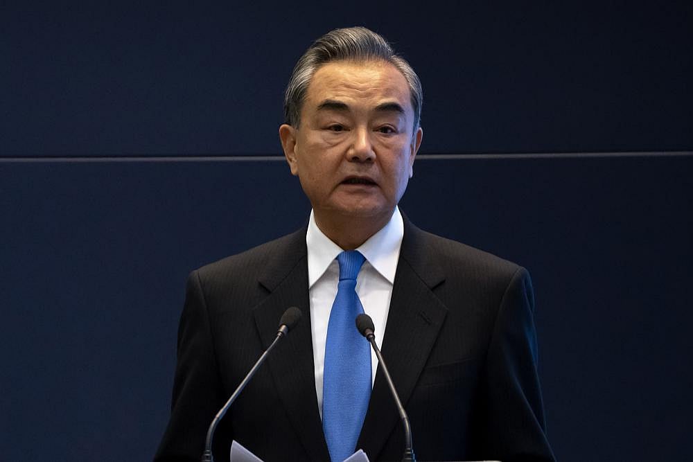 File photo : Chinese FM Wang Yi.
