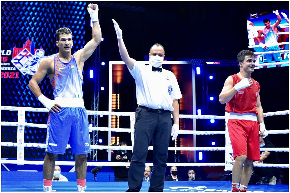 Men’s Boxing World Championships: India’s Akash Sangwan Storms Into Second Round