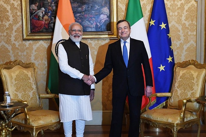 PM Modi Meets Italy PM Mario Draghi On Sidelines Of G20 Summit