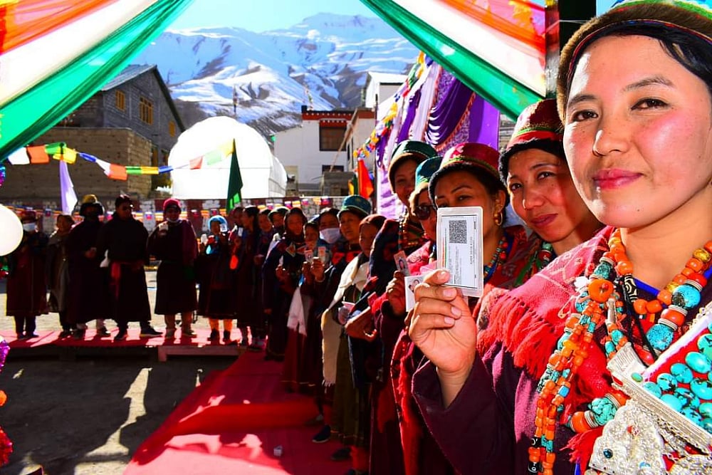 Mandi Bypolls: World’s Highest Polling Booth Tashigang Records 100% Polling In Himachal Pradesh