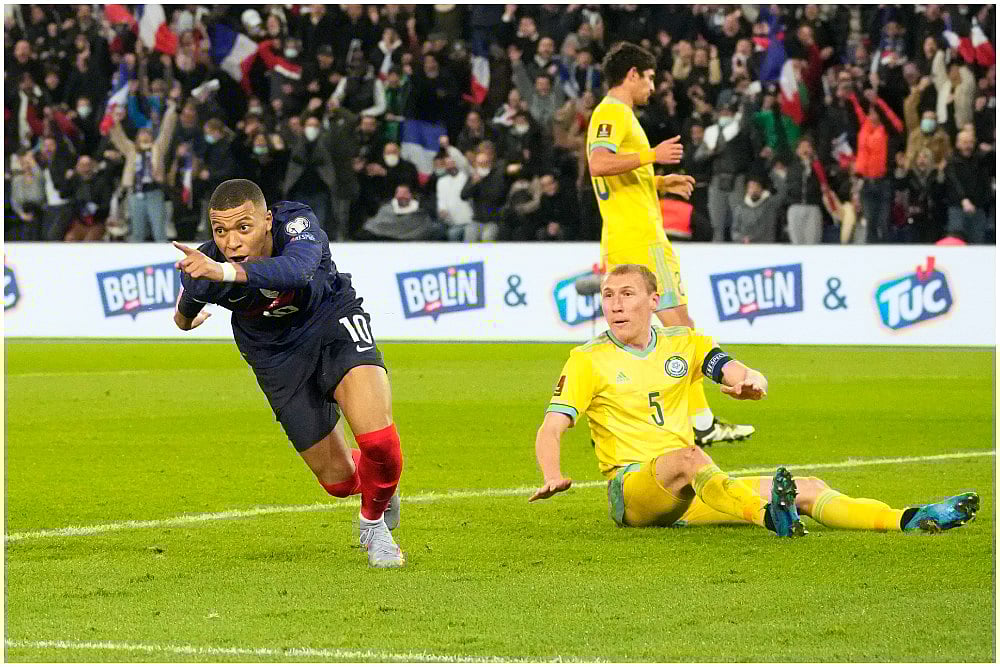 2022 FIFA World Cup Qualifiers: Kylian Mbappe Hits 4 Goals As France Rout Kazakhstan 8-0 To Qualify