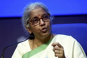 Nirmala Sitharaman at the 'Viksit Bharat Ambassador Campus Dialogue' organised at IIT-Guwahati.