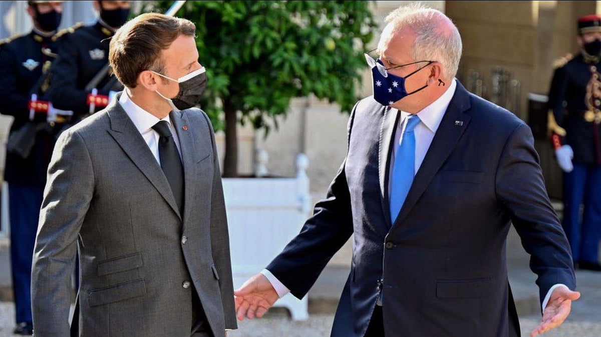 French President Vs. Australian PM: Emmanuel Macron Attacks Australia's Credibility In Heated Row