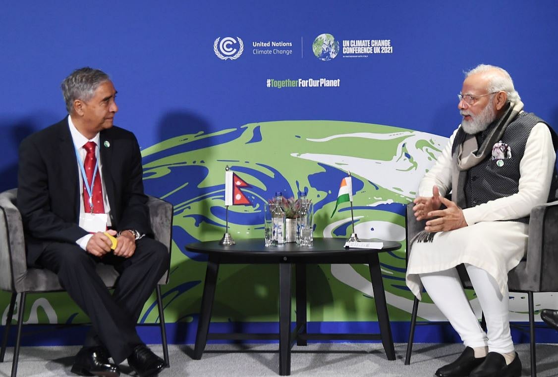 PM Modi meets Nepal PM Deuba in COP26 Climate Summit In Glasgow; Climate Change, Covid-19 Discussed