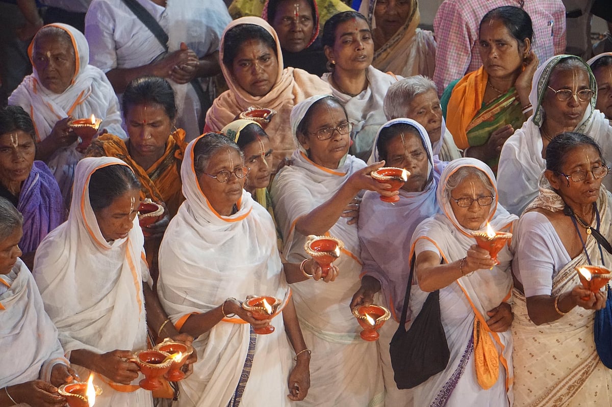 A social activist spearheading a campaign for the enactment of a law to ban discriminatory practices related to widows 