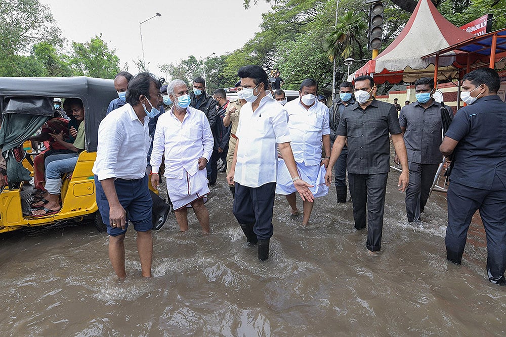 Inundation Woes Continue To Hassle People Of Tamil Nadu, Chief Minister Stalin Inspects Rain Hit Areas