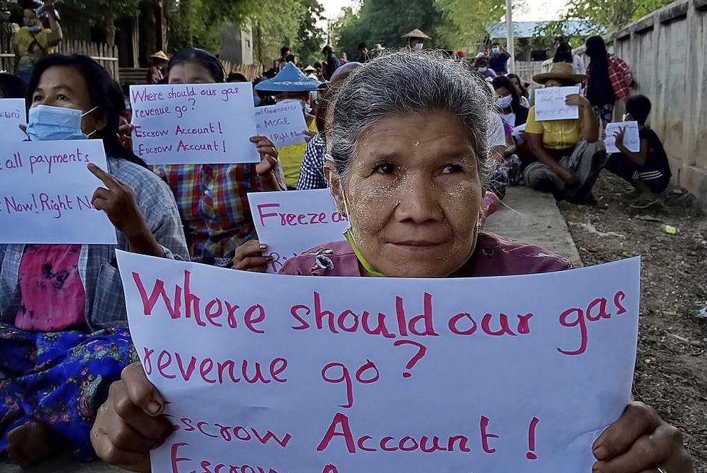 Myanmar: Public Demands Gas Sanctions To Curb Military Funding