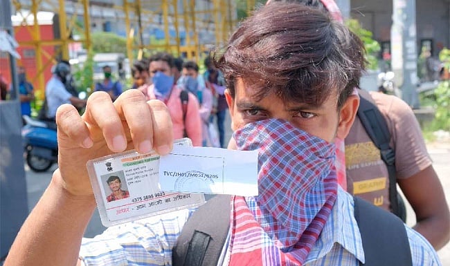 AP Governor linked Aadhaar with voter ID, as part of time-bound drive launched by the Election Commission of India.