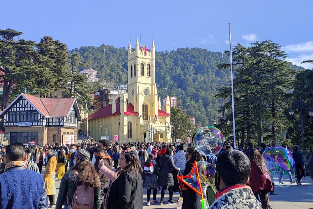 ‘White Christmas’ Eludes Shimla Yet Again: Tourists Disappointed With No Snowfall Despite Predictions