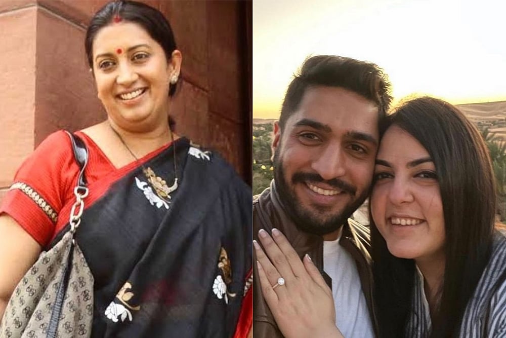 Smriti Irani Shares Heartfelt Note For Daughter Shanelle Irani Who Got Engaged To Arjun Bhalla