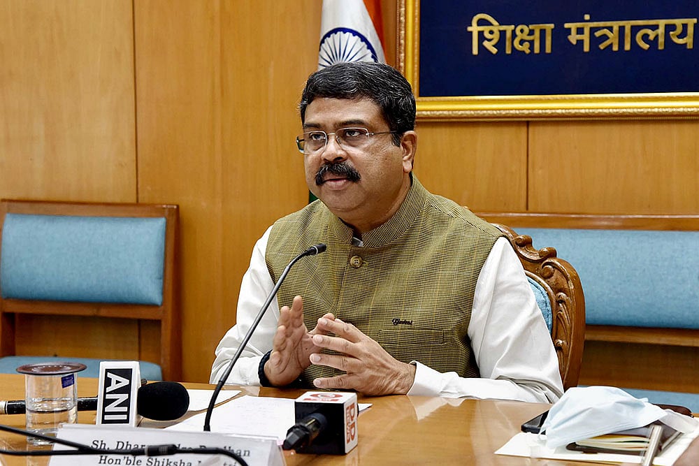 Dharmendra Pradhan, Minister of Education of India.
