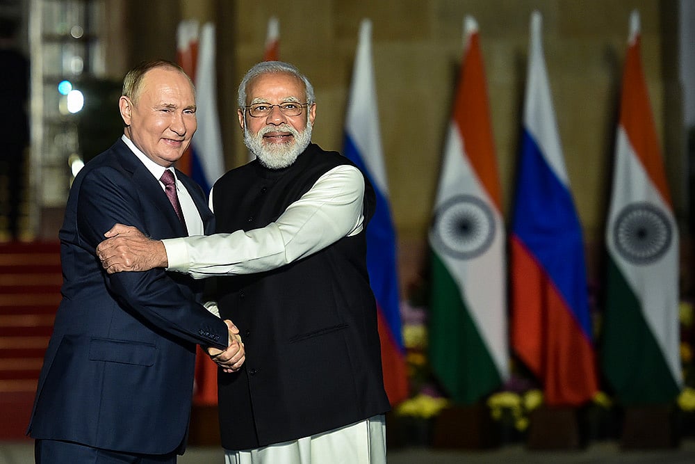 Putin and Modi - File photo