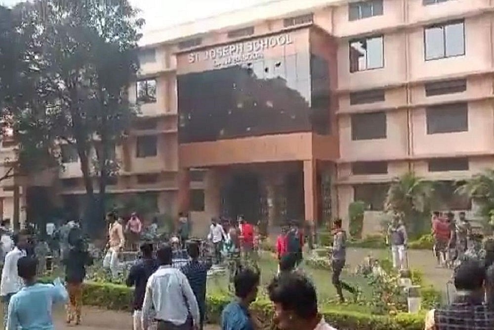 Right-Wing Activists Vandalise Missionary School In MP Alleging Conversion Of Students