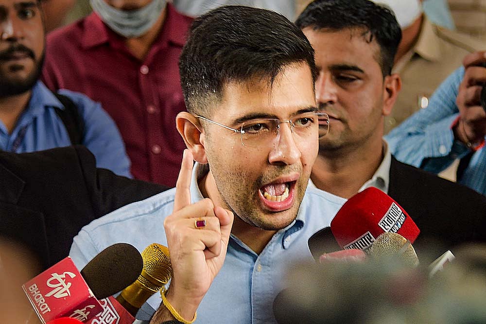 AAP Leader Raghav Chadha Cries Foul Play Over SAD chief Sukhbir-Punjab CM Channis  Plot To Arrest Akali Leader Majithia
