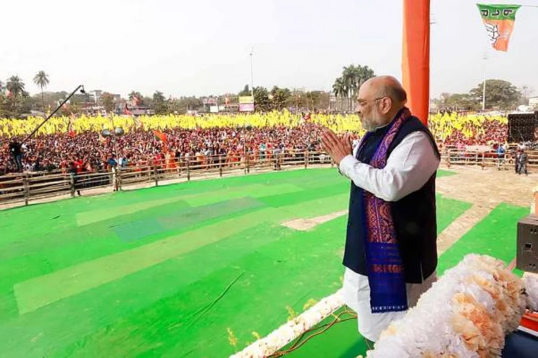 Addressing a rally at Balagarh in the Hooghly district during the first phase of polling, Shah expressed confidence that the BJP is prepared to form a government with a full majority. - File photo; Representative image