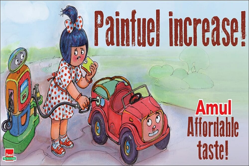 'Painfuel Increase': Amul Takes Jibe At 'Steeply Rising' Fuel Prices