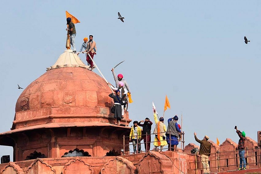 Republic Day Violence: Man Who Climbed Red Fort Tomb Held