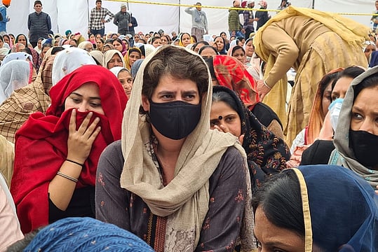 R-Day Violence: Congress Leader Priyanka Gandhi Meets Family Of Deceased Farmer In UP's Rampur