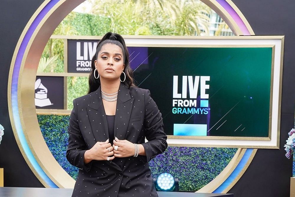 Indo-Canadian YouTube Star Lilly Singh Sports 'I Stand With Farmers' Mask At Grammys Red Carpet