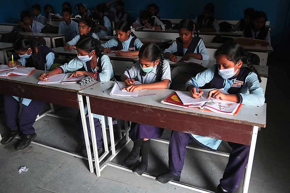 File Photo : Representational Image; Students attend a classroom session 