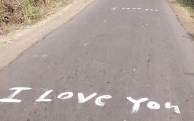 Kolhapur: Man Writes 'I Love You', 'I Miss You' On 2.5 Km Road For Girlfriend