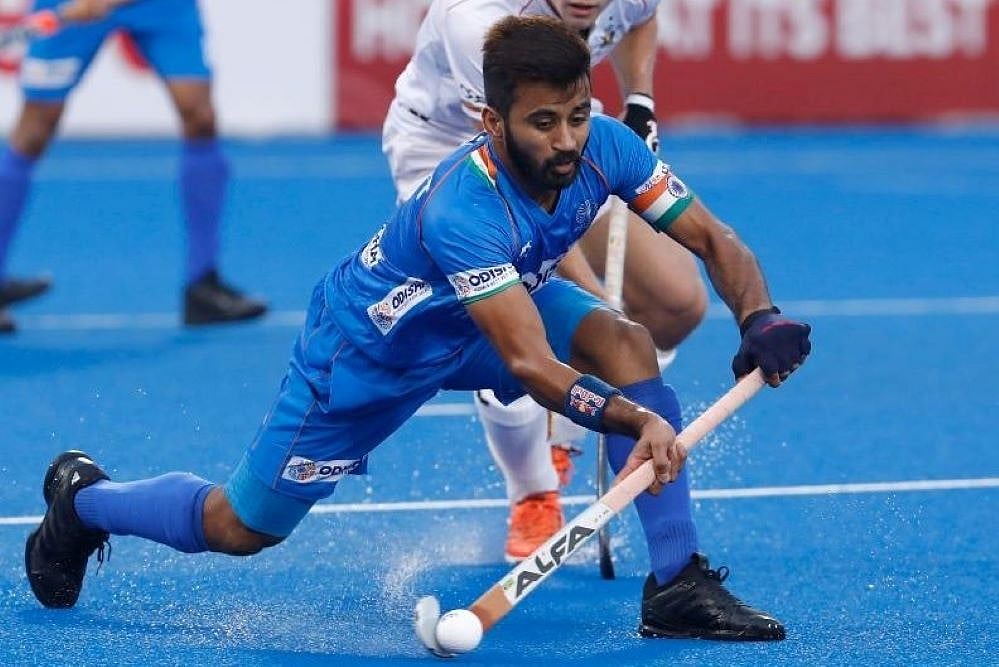 File  : India Hockey Skipper Manpreet Singh. 