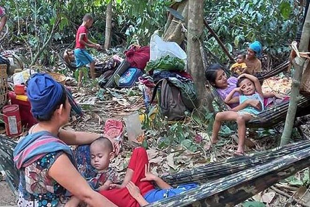 Thousands Flee To Thailand After Myanmar Army's Air Strikes On Villages