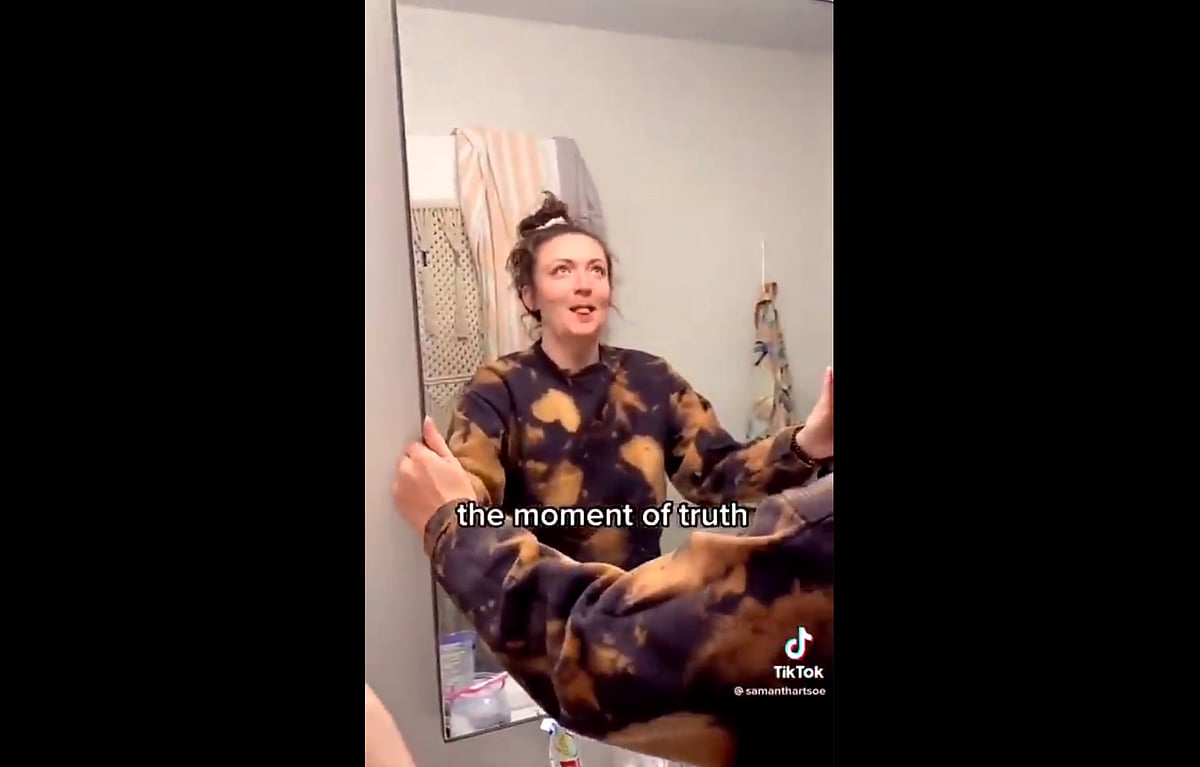 In Viral Video, Woman Finds Entire Apartment Behind Bathroom Mirror