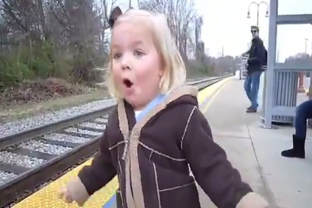 Video: This Girl's Reaction on Seeing Train For First Time Is The Cutest Thing To Happen