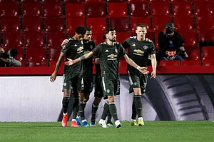 Granada 0-2 Manchester United: Marcus Rashford And Bruno Fernandes Give Red Devils Edge In Europa League Tie