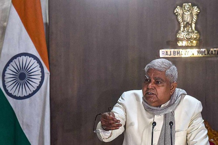 Poll Violence: Bengal Governor Jagdeep Dhankhar Shown Black Flags In Sitalkuchi