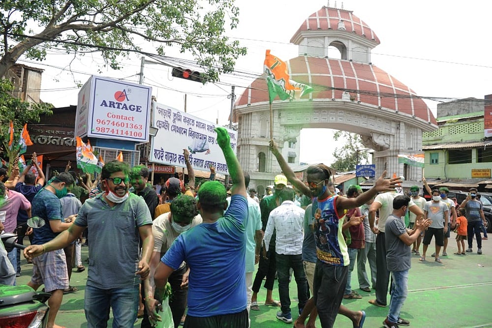 EC Orders FIR Over Celebratory Congregations In Anticipation Of Poll Victory